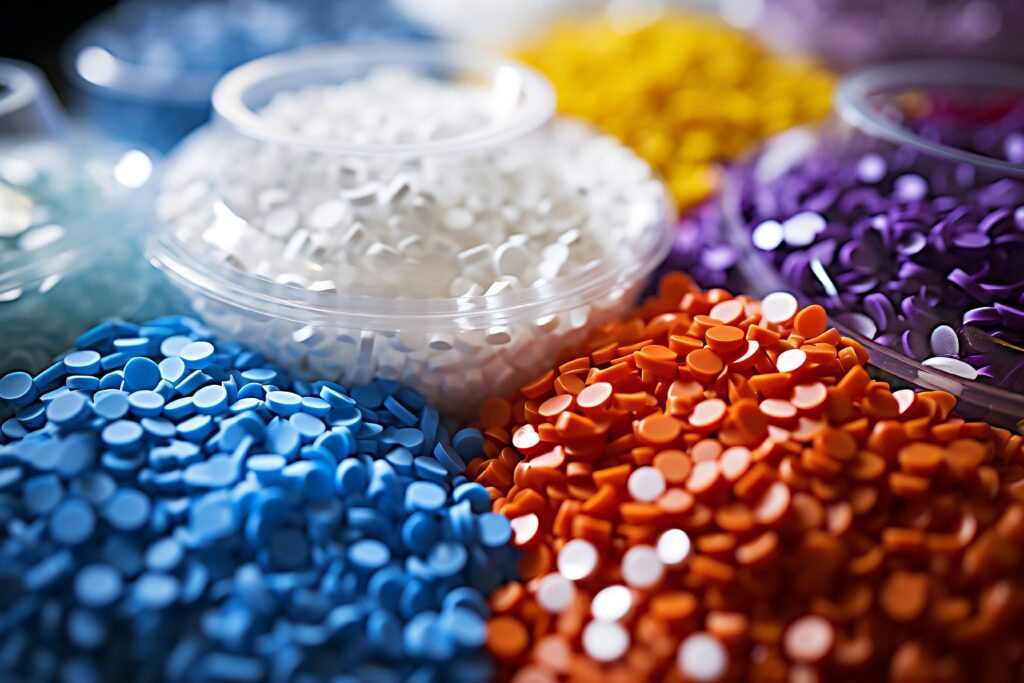 colorful biodegradable plastic grains scatteredai 1024x683 - Preparing to Buy Plastic Raw Material for the First Time: A Brief Guide